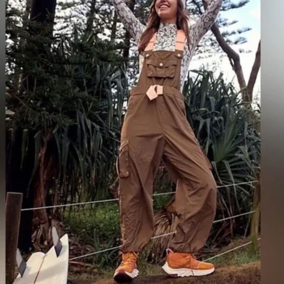 free people movement Pants - Free People FP Movement Morning Meadow Onesie S NWT